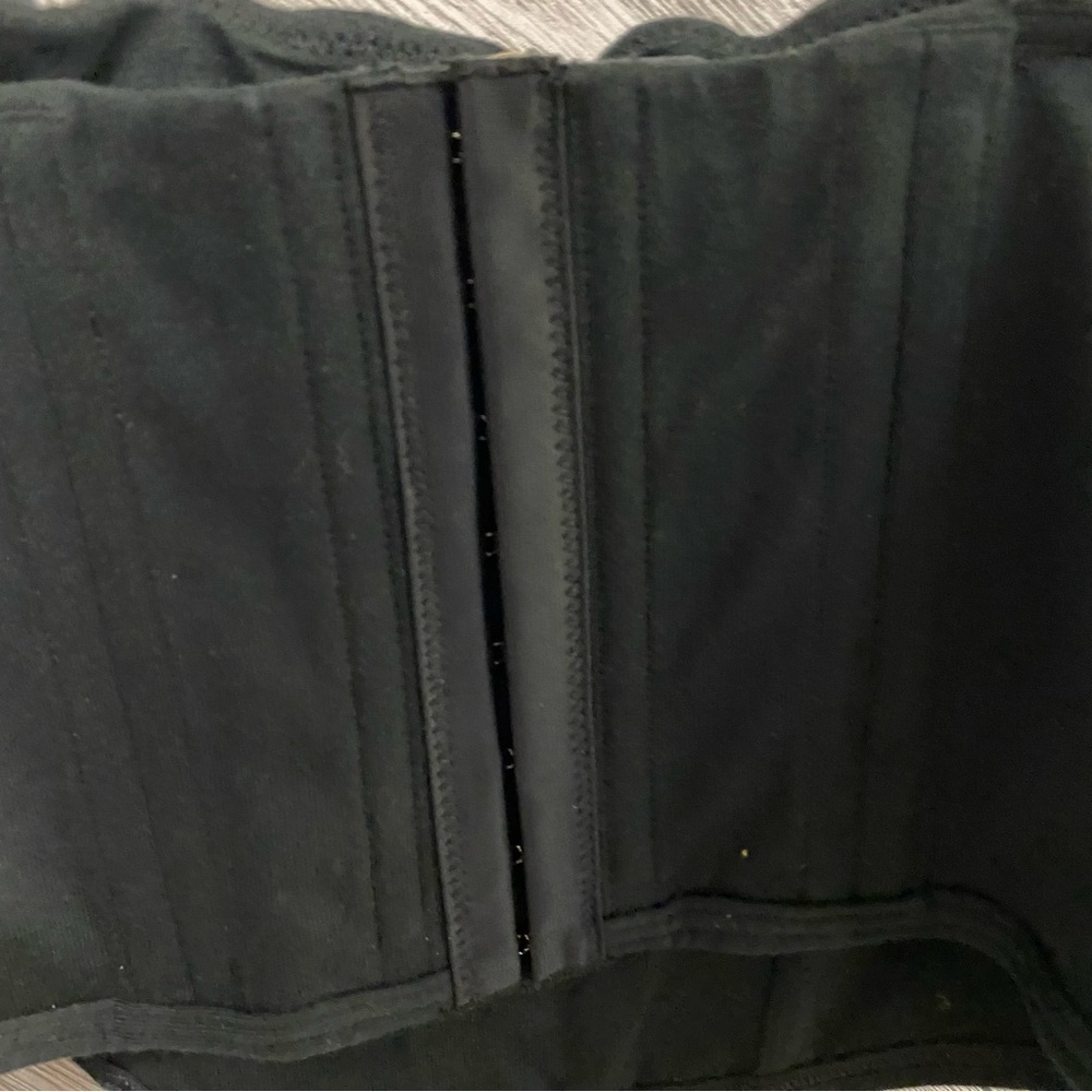 SKIMS | Cotton Corset Bustier Top In Soot NEW Size S - Picture 10 of 11